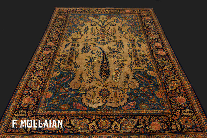 Antique Persian Kashan Rug n°:60370265